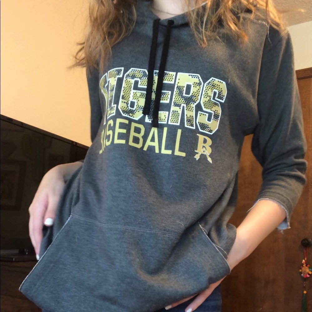 grey broken arrow tigers hoodie